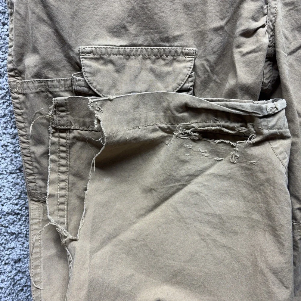 Vintage Polo Ralph Lauren Pants 34x30 Military Paratrooper Cargo Distressed RARE